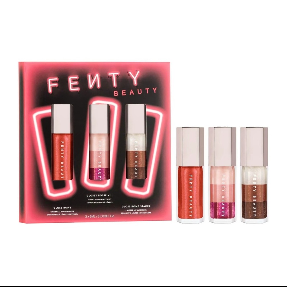 Fenty Beauty Glossy Posse VIII 3-Piece Lip Luminizer Set